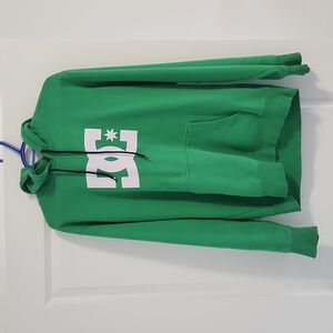 DC shoes Green w/ white logo hoodie